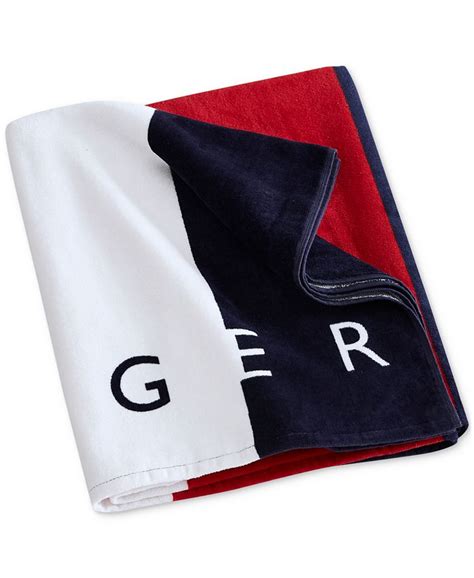 tommy hilfiger towel beach|tommy hilfiger beach towel macy.